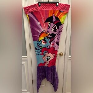 Blankie Tails Original My Little Pony Tail Blanket Kids Girls Boys Fleece Plush